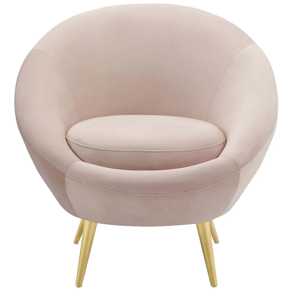 Pink Velvet Metal Steel Accent Side Chair F36256