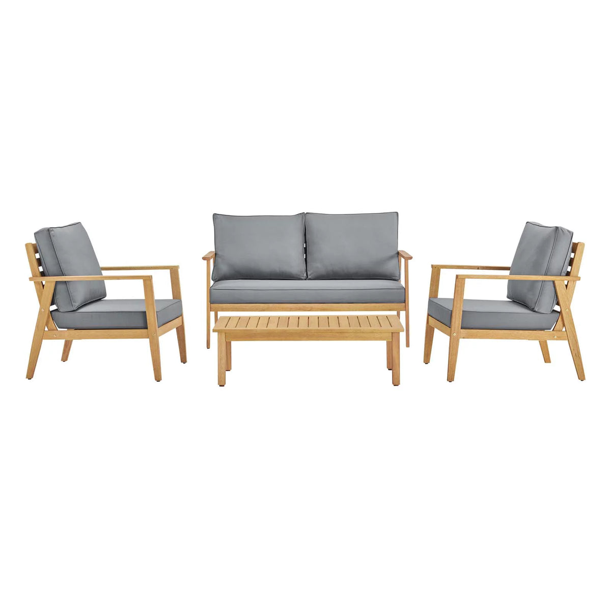 Natural Gray 4 Piece Outdoor Furniture Set E4508
