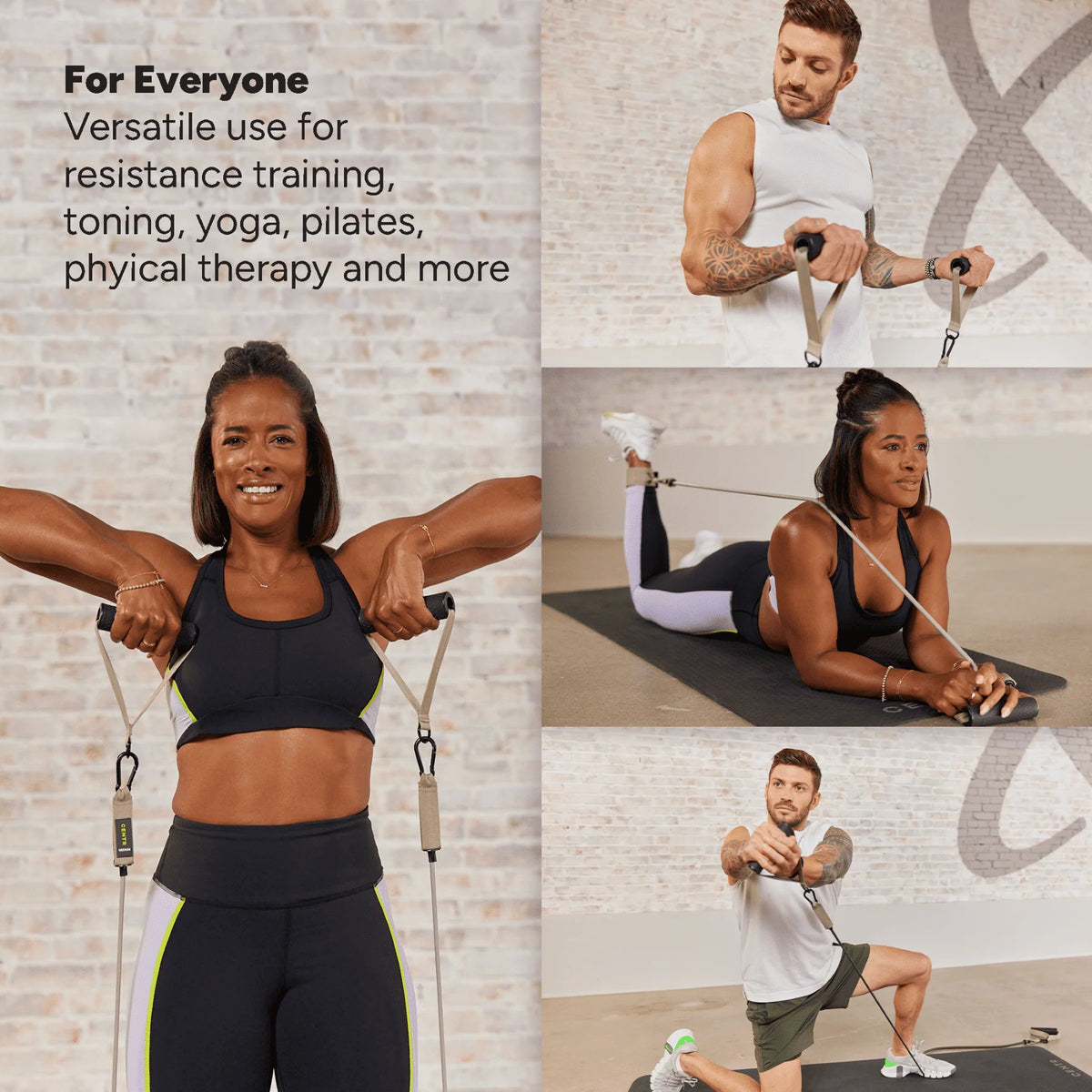 Resistance Bands with Handles, 5 Piece Band Set L360