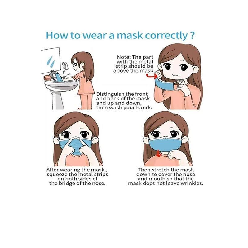 Disposable Protective Face Mask - Pack of 50 R54670