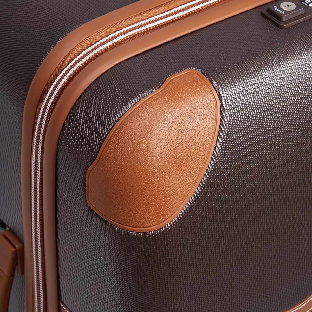 Hardside Luggage with Spinner Wheels, Chocolate Brown, 26 Inch Trunk H6948