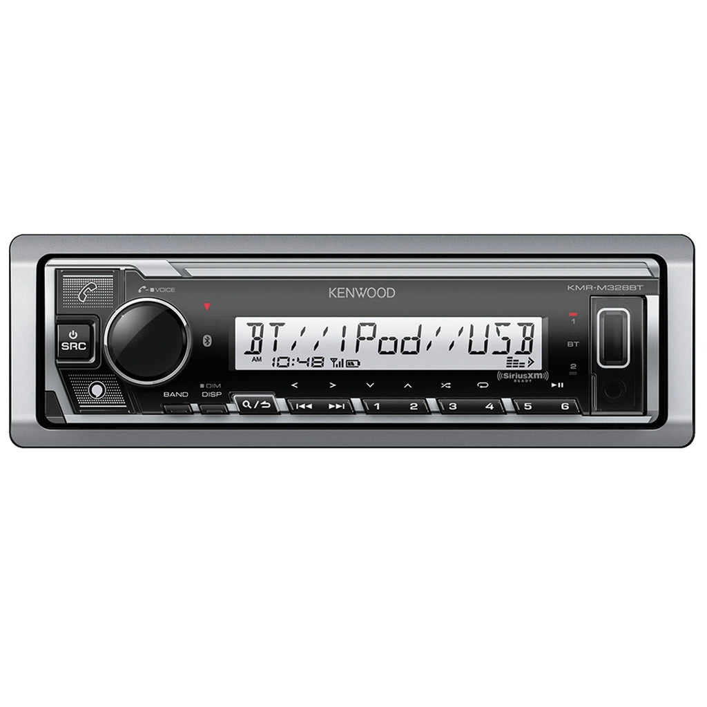 Marine Single-Din Digital Receiver with Two 6.5-Inch Speakers H2187