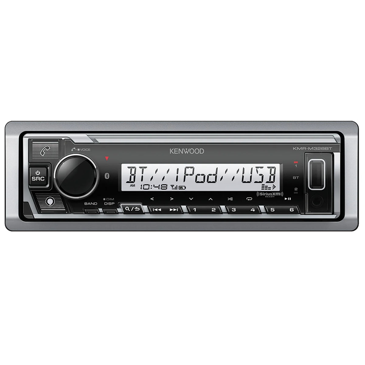Marine Single-Din Digital Receiver with Two 6.5-Inch Speakers H2187