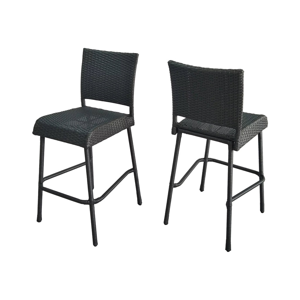 29.5 Inch Wicker Barstools Set of 2 J3081