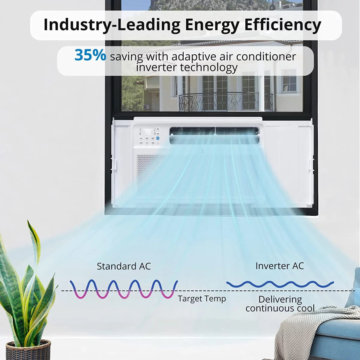 5000 BTU Window Air Conditioner with Mechanical Controls H1265