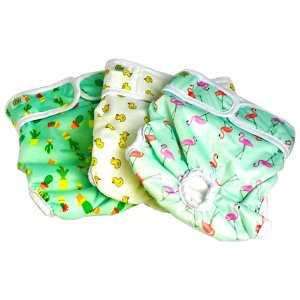 Washable Female Dog Diapers X-Small 3 Count S631