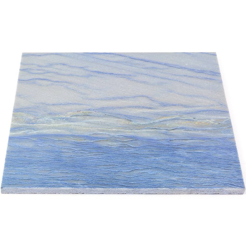 Blue 12x12 Polished Marble Mosaic Tile K179