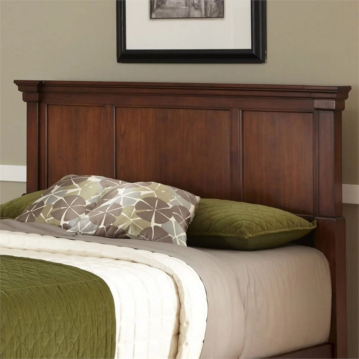 Brown Wood King Headboard S7181