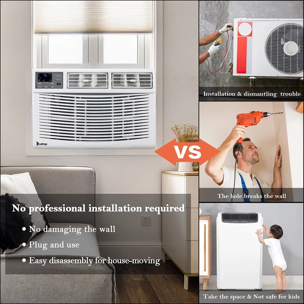 8,000 BTU Window Air Conditioner with Remote Control L459324