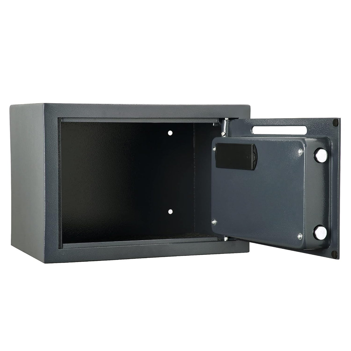 Black Digital Safe Compact Steel Money Security Box with Keypad O89931