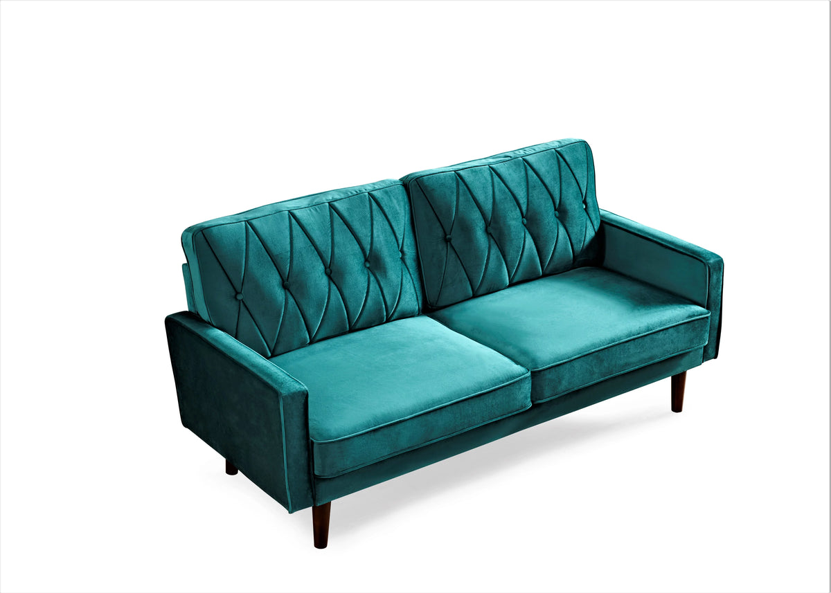 Green Tufted Cushion Back Sofa Z394869