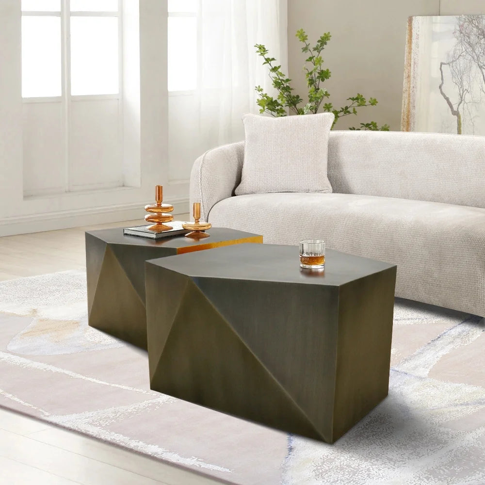 Grey Coffee Table Set X713145