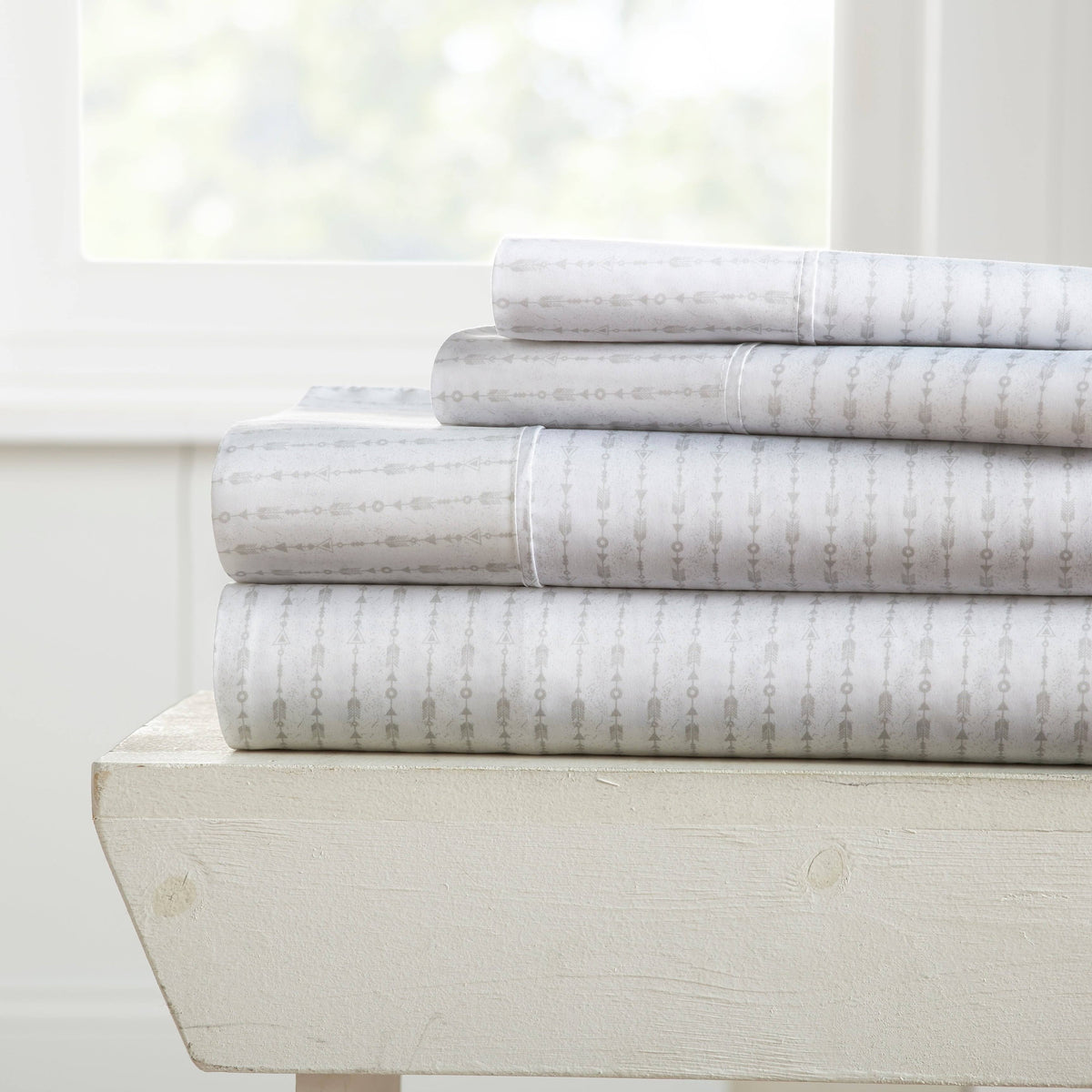 Patterned Sheet Set (California King - Rose Grey) Y227