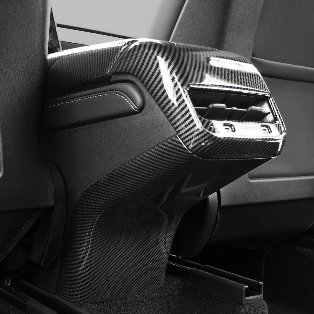 Glossy Carbon Fiber Center Console Cover A3840