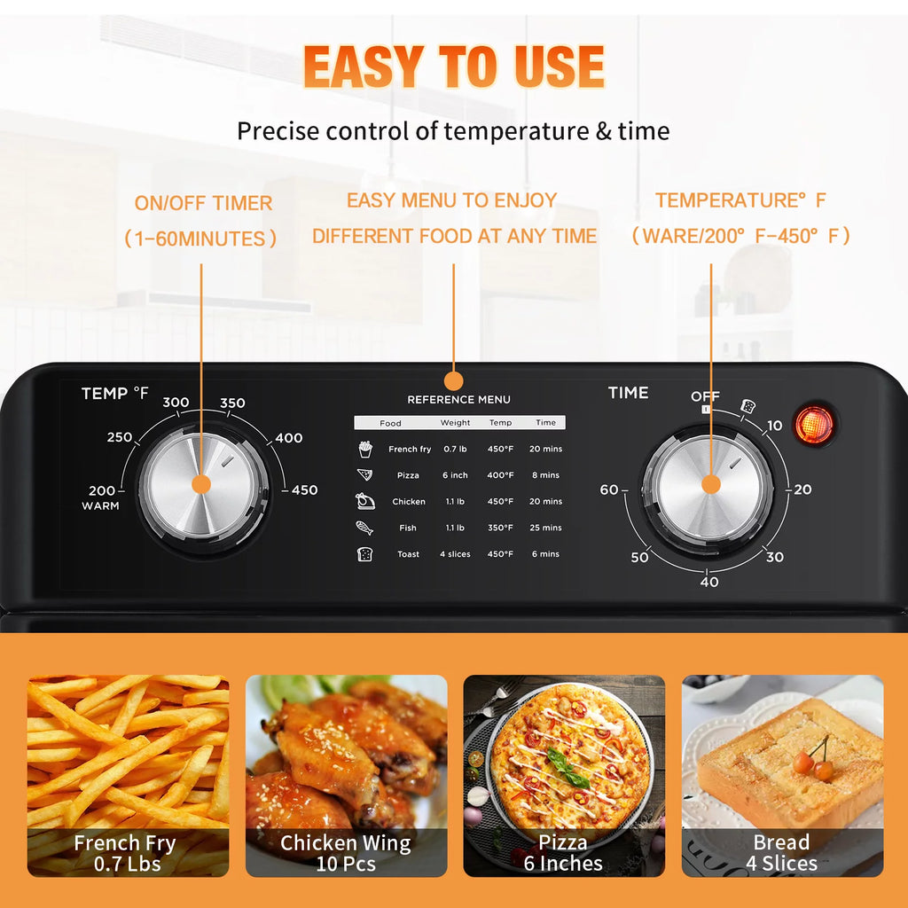 10QT Air Fryer Toaster Oven Convection Rotisserie Dehydrator B7434