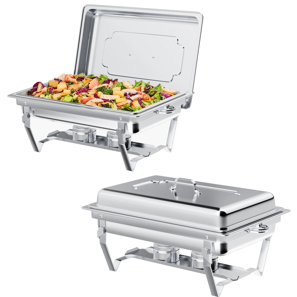 4 Pack 8QT Stainless Steel Chafing Dish Buffet Set Y23949