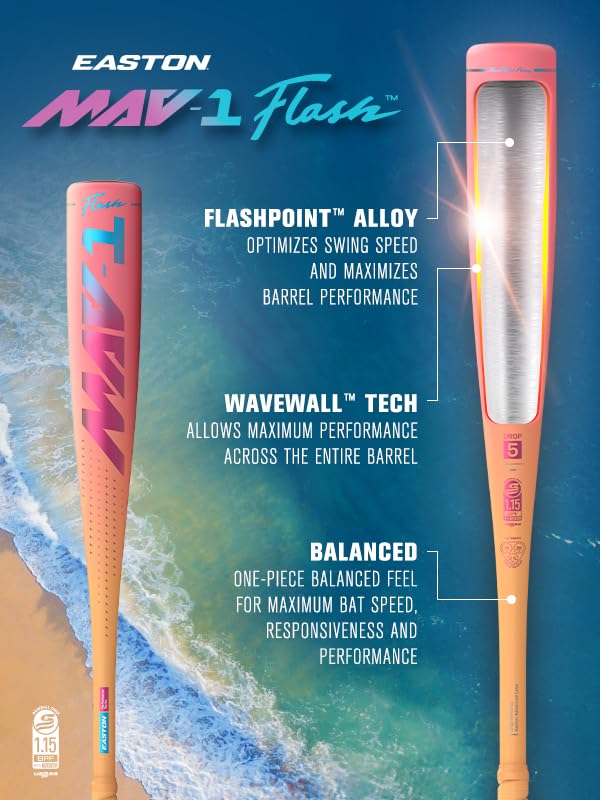 -10 Drop 2 3/4" Barrel 1 Pc Alloy Baseball Bat E10591