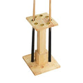 White Freestanding Wooden Pool Cue Rack O42039