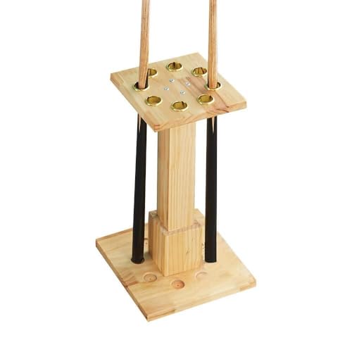 White Freestanding Wooden Pool Cue Rack O42039