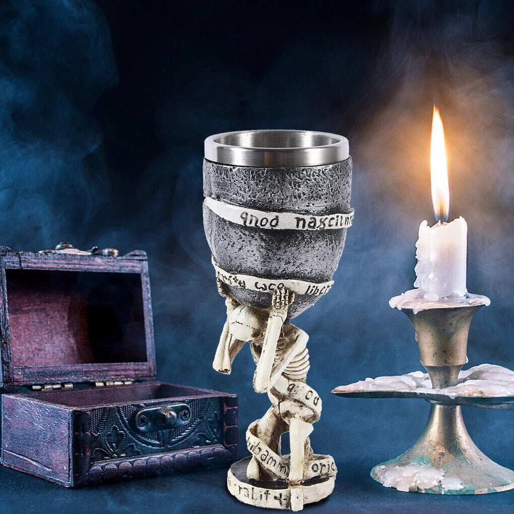 Stainless Steel Gothic Wine Cups Q25593