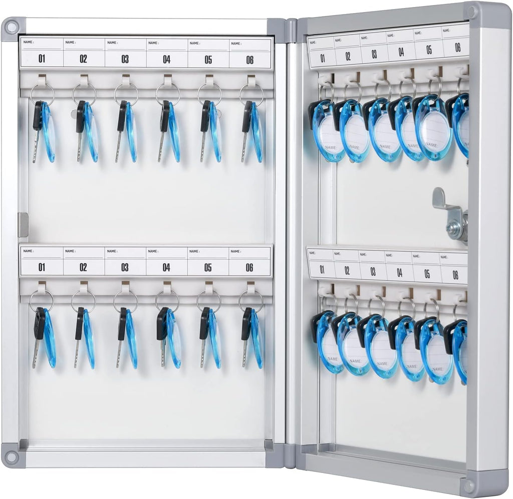 Key Lock Box, Key Cabinet Wall Mount with Key Tag S892