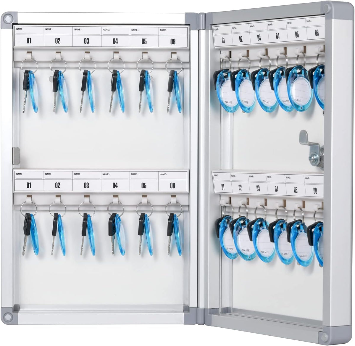 Key Lock Box, Key Cabinet Wall Mount with Key Tag S892