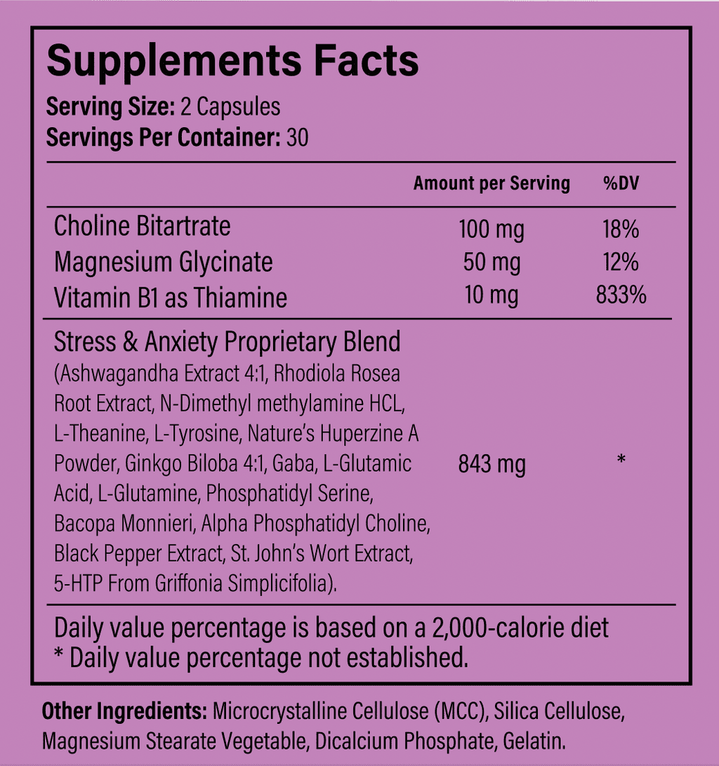 Stress & Anxiety Supplement J512846