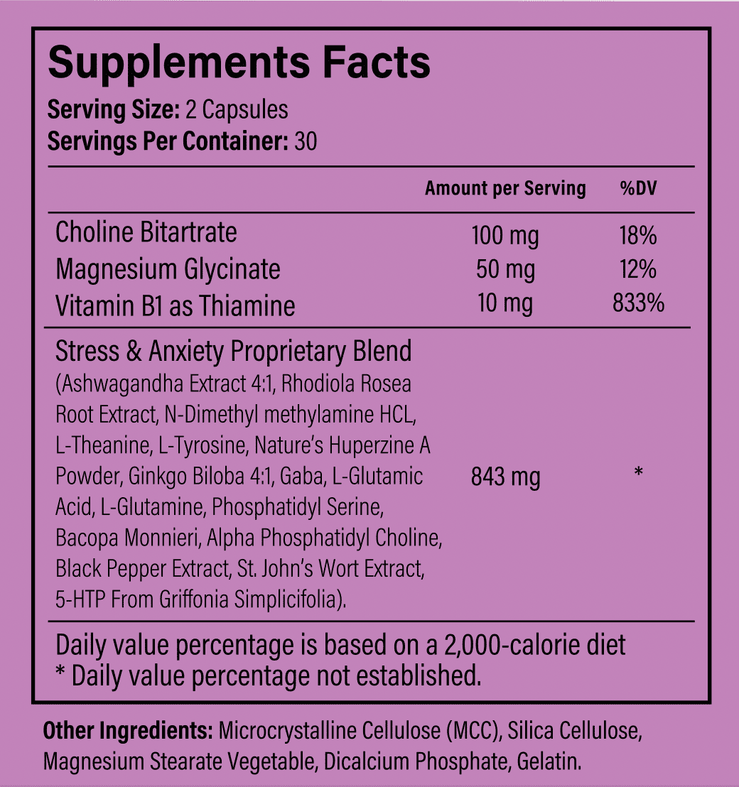 Stress & Anxiety Supplement J512846
