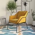 Mustard Yellow Velvet Accent Chair G441713