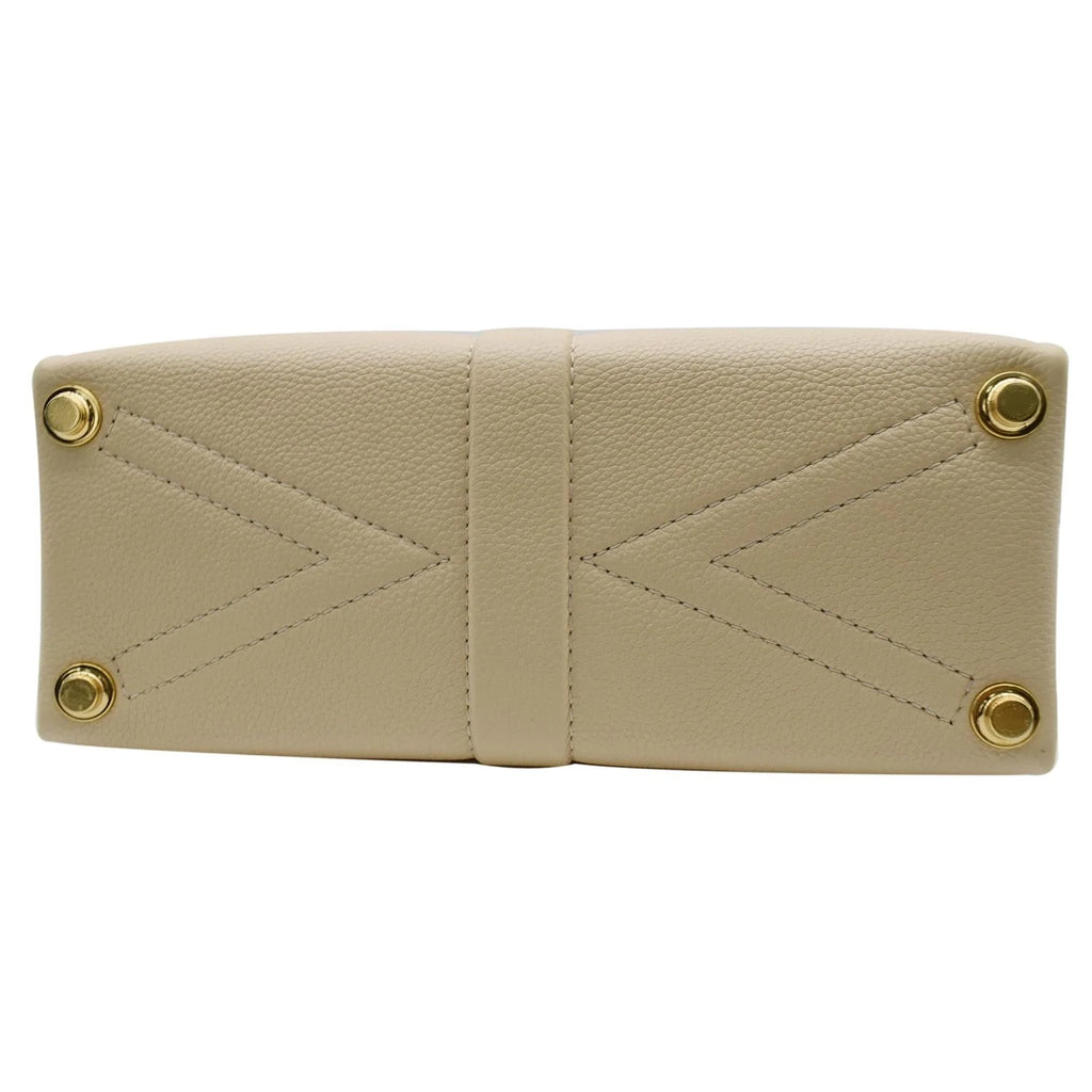 Pre-owned Grained Leather Top Handle Crossbody Bag M59705