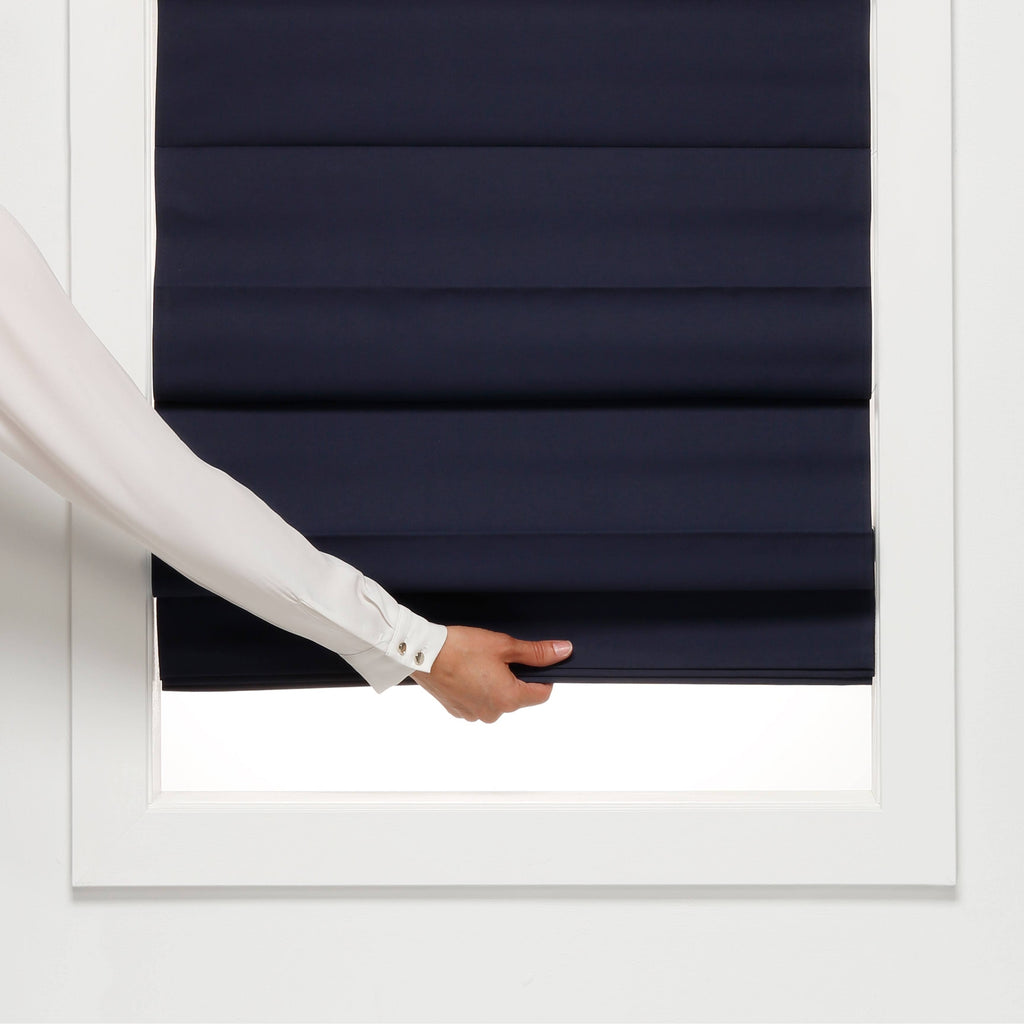 Navy Insulating Cordless Roman Shade R5917