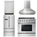 36 Gas Range, Range Hood, Refrigerator, Dishwasher T4385