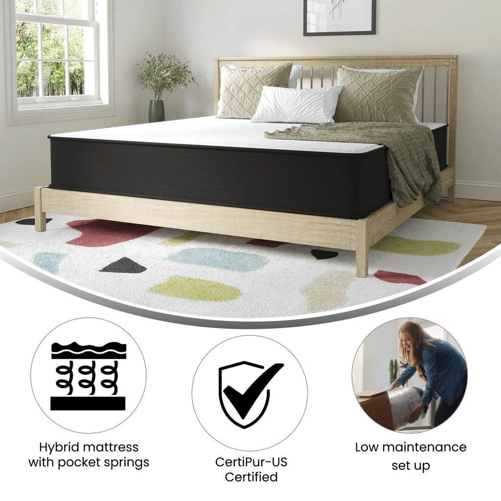 10 Inch Full Size Hybrid Mattress N63228