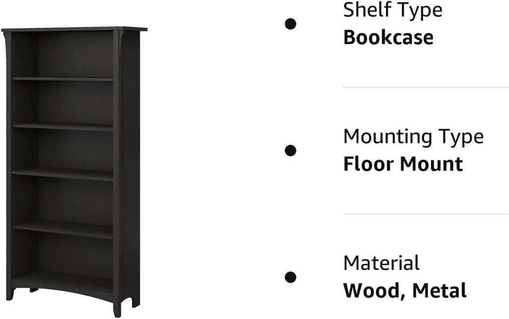 5 Shelf Bookcase H915