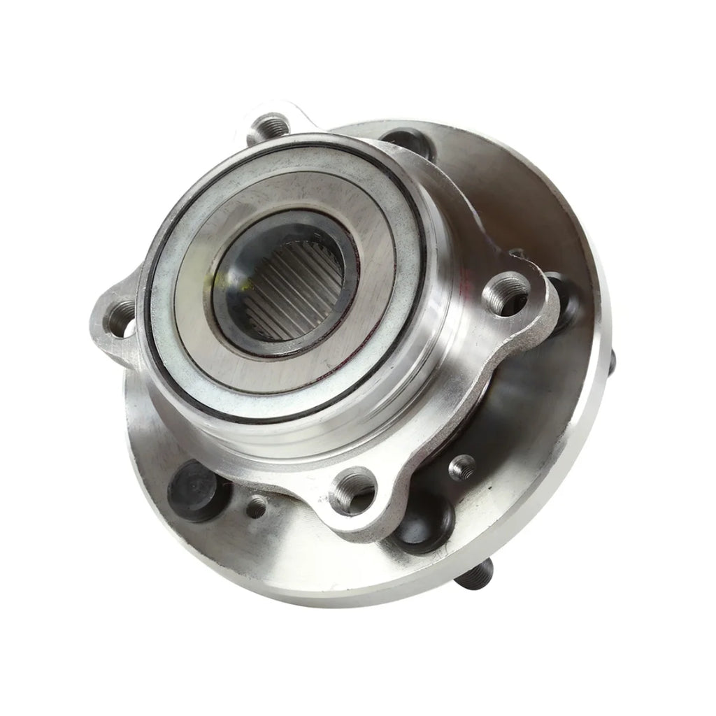 Front Wheel Bearing Hubs Drilled Slotted Rotors Silver Ceramic Pads Kit R3194