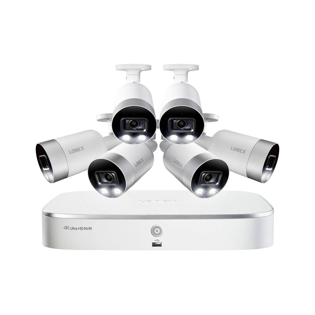 8-Channel NVR with 3TB HDD and 6 x 4K IP Cameras J8675
