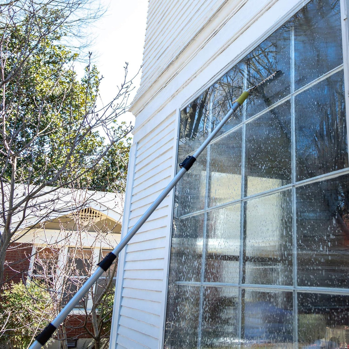 7-30 Foot Extension Pole + Window Squeegee with Removable Blades R977