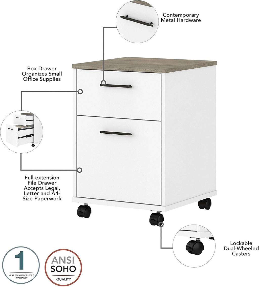 2 Drawer Mobile File Cabinet R42357