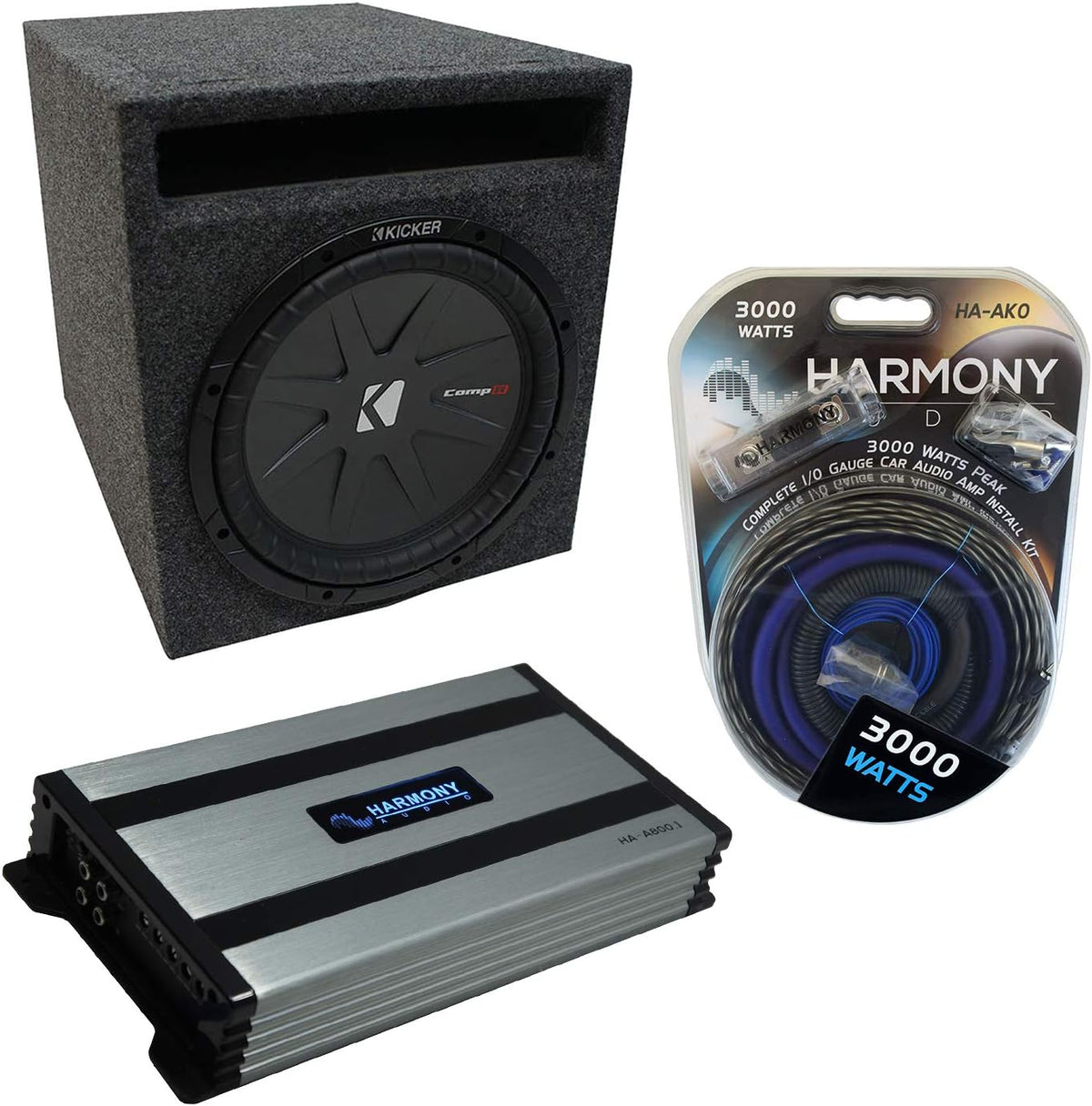 Single 15 Sub Box Enclosure & Amp T60714