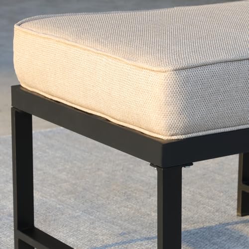 Set of 2 Grey Metal Garden Bench R34792