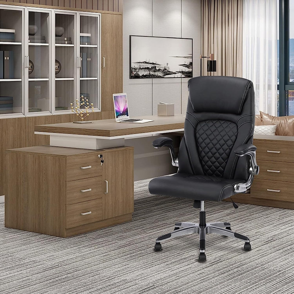 Black Ergonomic Office Chair with Lumbar Support D647122