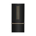 36 cu. ft. Black Stainless Steel Built-in Refrigerator with Water and Ice Dispenser E680