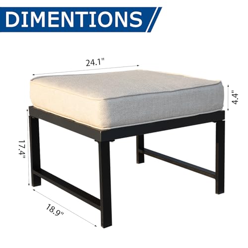 Set of 2 Grey Metal Garden Bench R34792