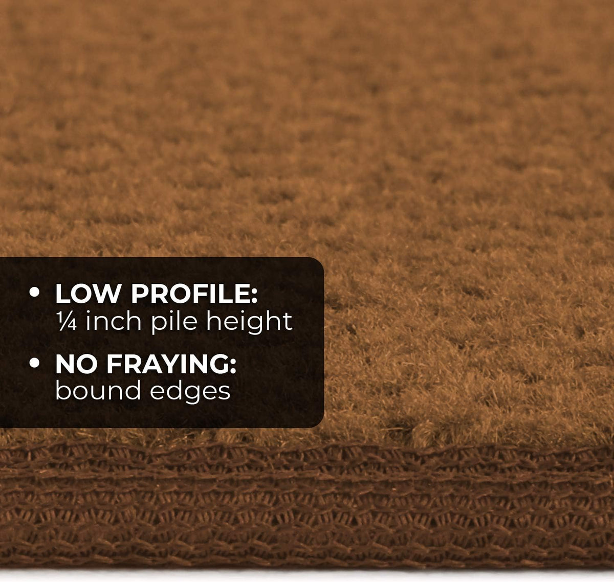 Toffee Brown Skid-Resistant Carpet Runner 8 Feet X 36 Inches B260268
