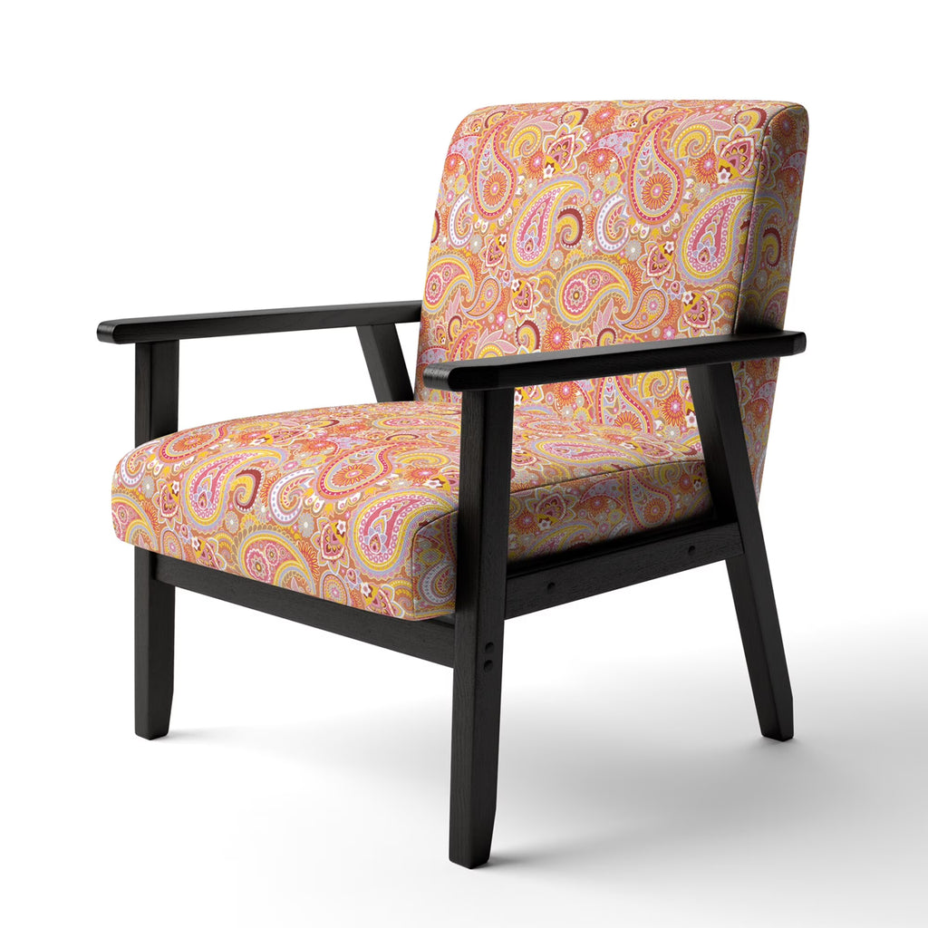 Upholstered Mid-Century Accent Chair P1404