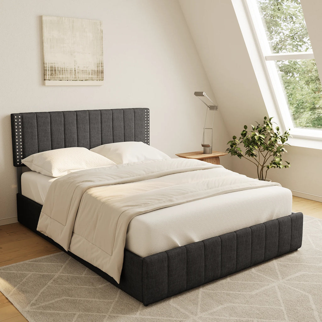 Full Bed Frame with 4 Storage Drawers E2039