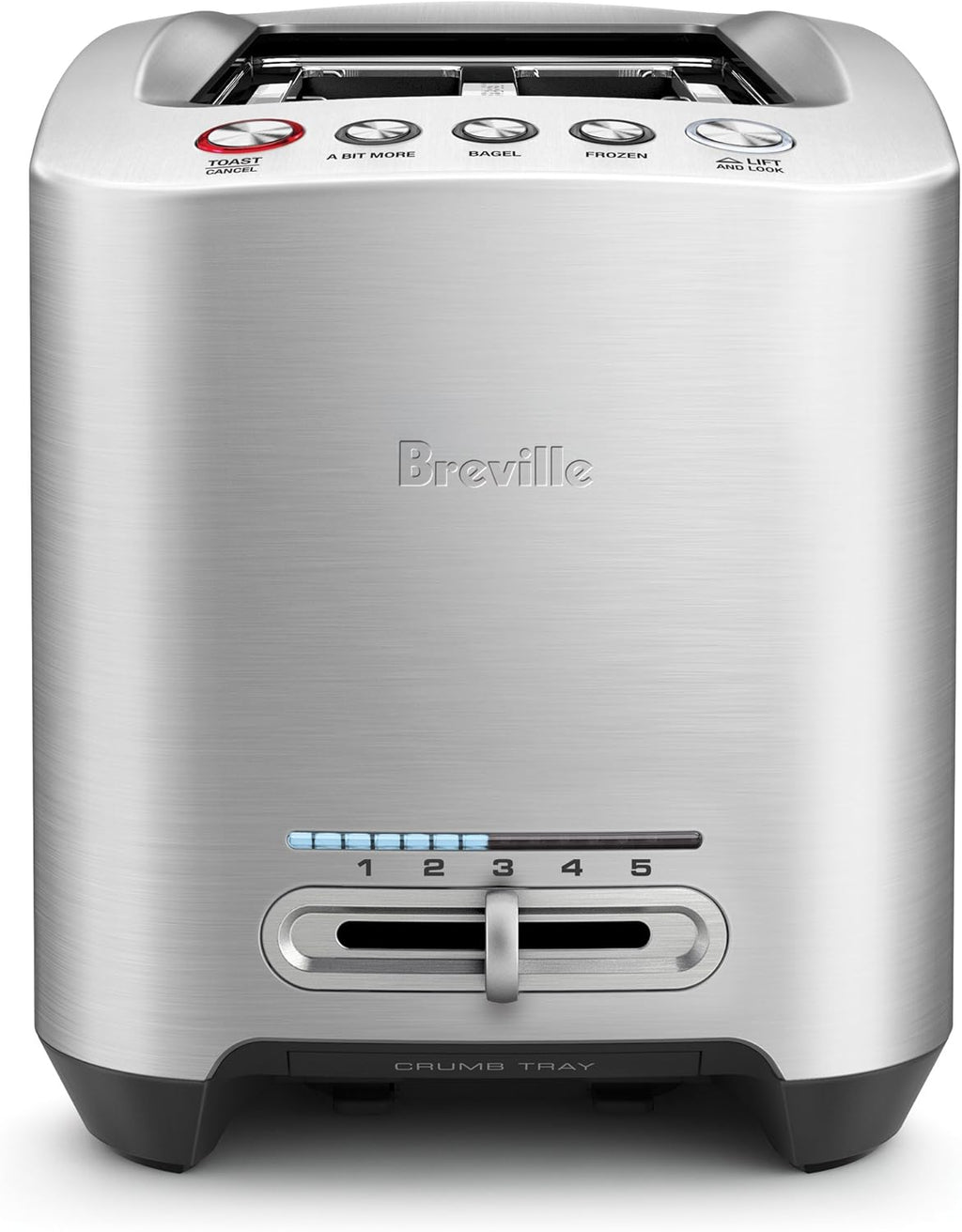 Brushed Stainless Steel 4-Slice Long Slot Toaster G79585