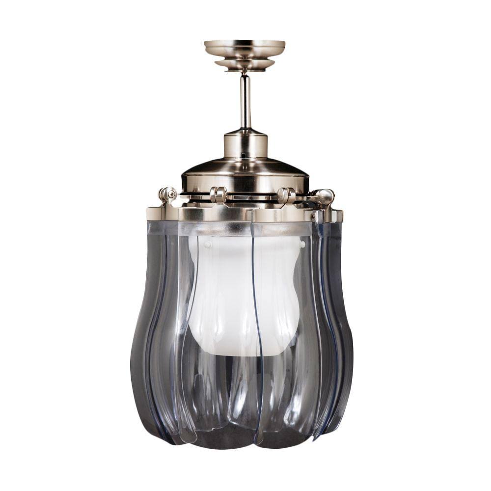 Retractable Ceiling Fan with Plastic Transparent Blades E2689