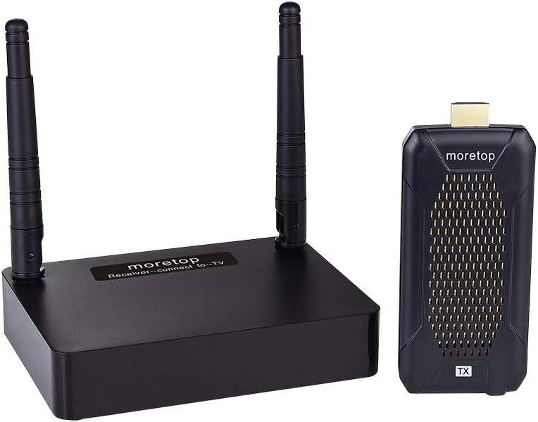Wireless HDMI Transmitter and Receiver 5GHz Low Latency IR Pass Back, 328ft Transmission for HD 1080p Video Audio to TV/Projector G53369