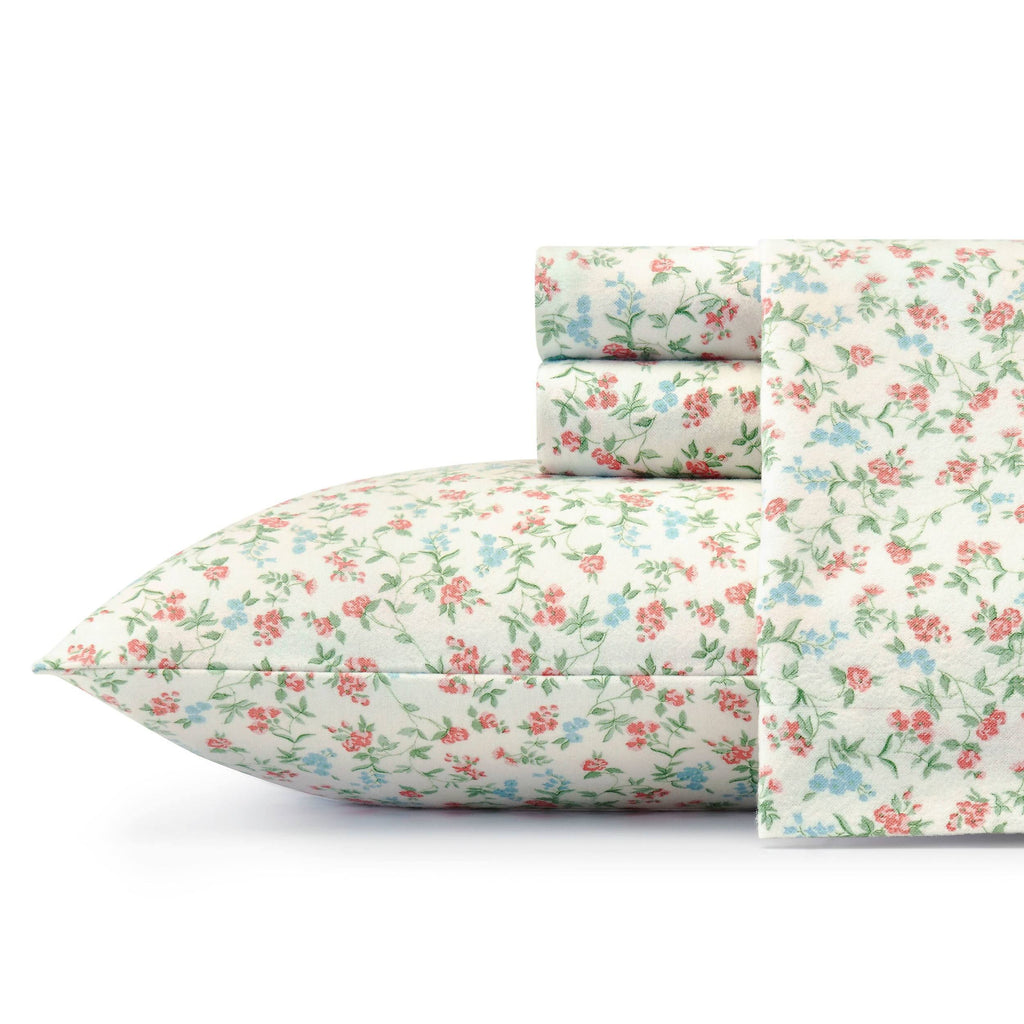 Beige Flannel Full Sheet Set R969